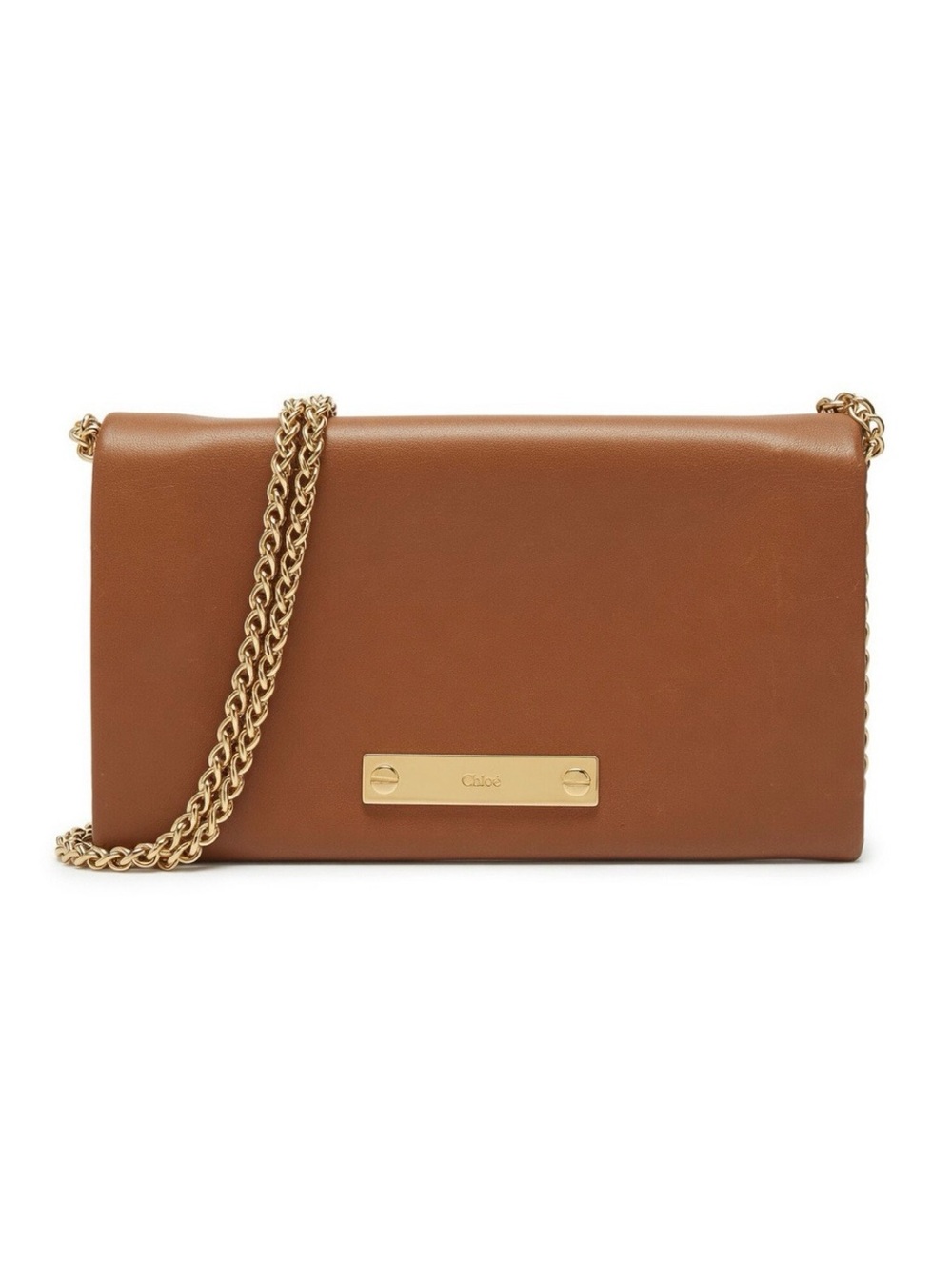 Chloe French Wallet on Chain with Gold Hardware + Chain + Authenticity Cards